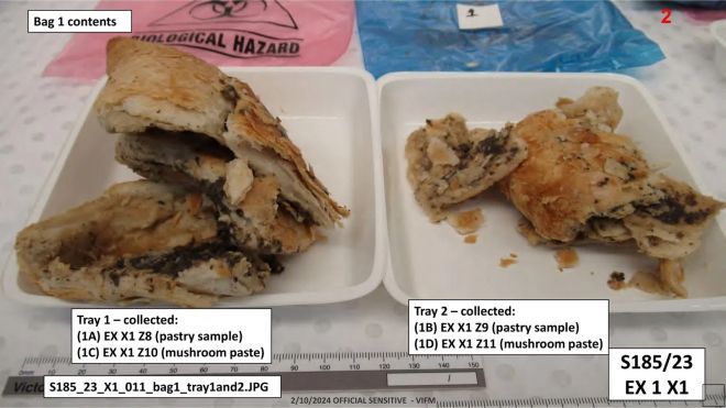 에린 패터슨이 손님들에게 대접하고 남은 비프 웰링턴. 빅토리아 대법원