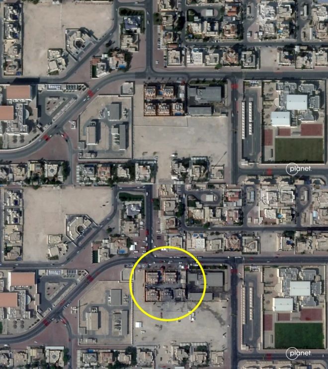 지난 1월과 10일 촬영한 위성 사진. 플래닛랩스 PBC 제공