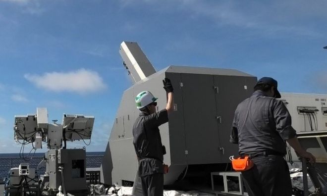 일본 방위성 산하 방위장비청(ATLA)이 공개한 레일건. ATLA 제공