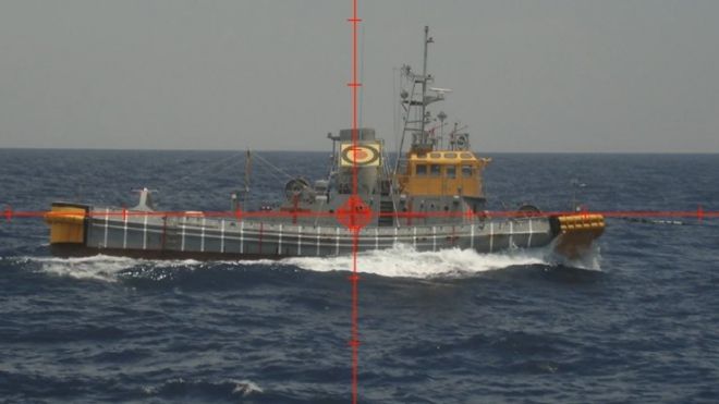 일본 방위성 산하 방위장비청(ATLA)이 공개한 레일건 발사 표적. ATLA 제공