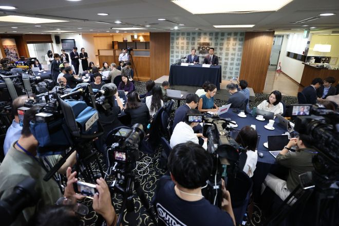 외교부 장관 외신기자 간담회 - 19일 서울 중구 프레스센터에서 조현 외교부 장관 서울외신기자클럽(SFCC) 간담회가 열리고 있다. 2025.9.19 연합뉴스