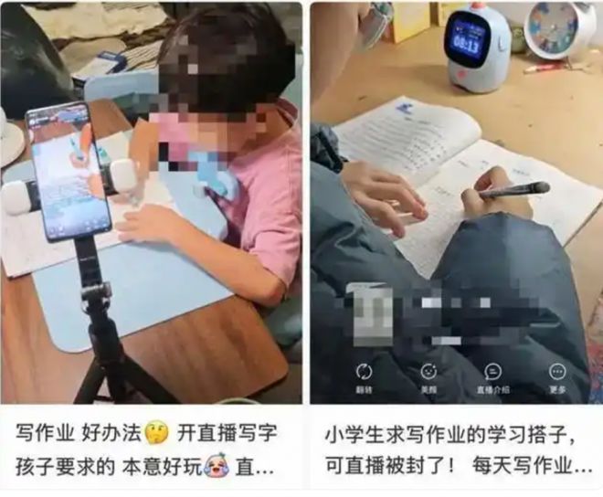 중국 sns상에 유행처럼 등장하고 있는 숙제 라이브방송. 홍성신문