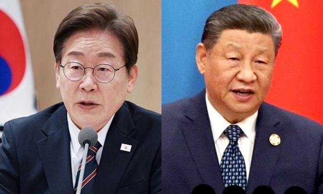 이재명(왼쪽) 대통령과 시진핑 중국 국가주석. 연합뉴스