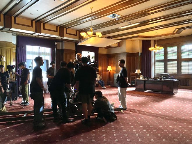 ‘보스’ 부산 촬영 스틸컷.부산영화촬영스튜디오. 사진 제공 부산영상위원회