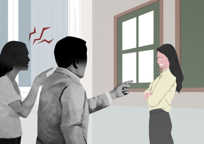 교권 침해 자료 이미지.  아이클릭아트