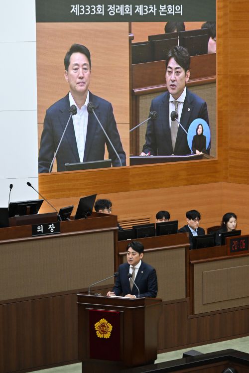 김종길 시의원, 시정질문