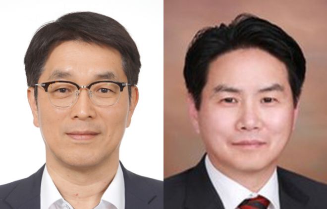 천상영(왼쪽) 신한라이프 신임 사장 내정자와 이석원 신한자산운용 사장 내정자. 신한금융 제공