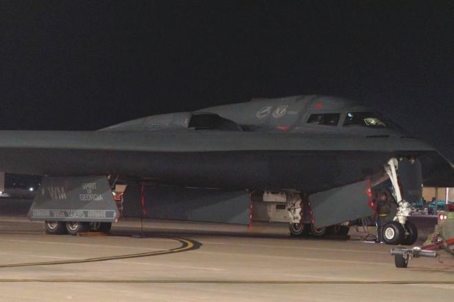 최근 수리를 마치고 복귀한 스텔스 전략폭격기 ‘스피릿 오브 조지아’. 미 공군 제공