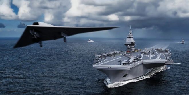 프랑스의 새로운 핵 추진 항공모함 PANG 그래픽 이미지. Naval Group 제공