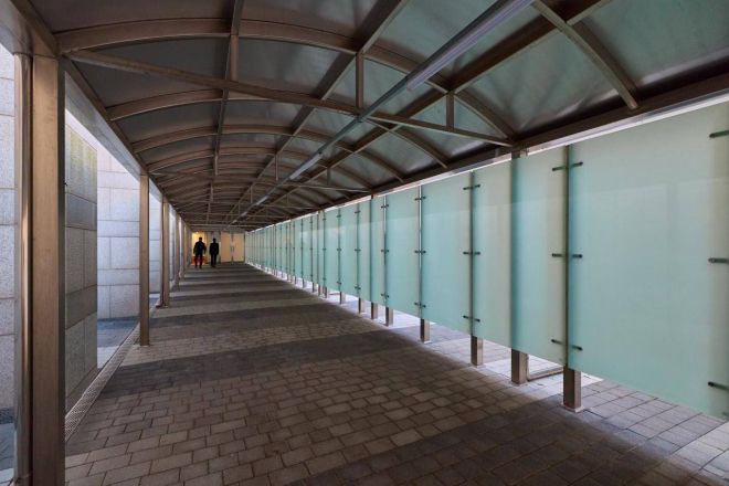 용산 대통령실 비밀통로 - 청와대는 2일 윤석열 정부 시절 서울 용산 대통령실 청사의 모습을 공개했다. 사진은 대통령실 비밀통로. 사진=청와대 제공