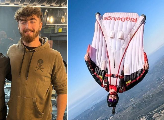 영국의 윙슈트 비행사이자 스카이다이빙 챔피언인 리암 번의 생전 모습. 소셜미디어 캡처
