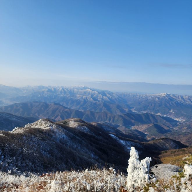 민주지산의 풍경