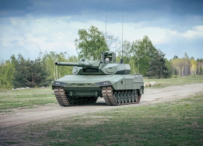 미래 유럽 전차를 위한 기술 실증기 성격의 레오파드 2 A-RC. KNDS 제공