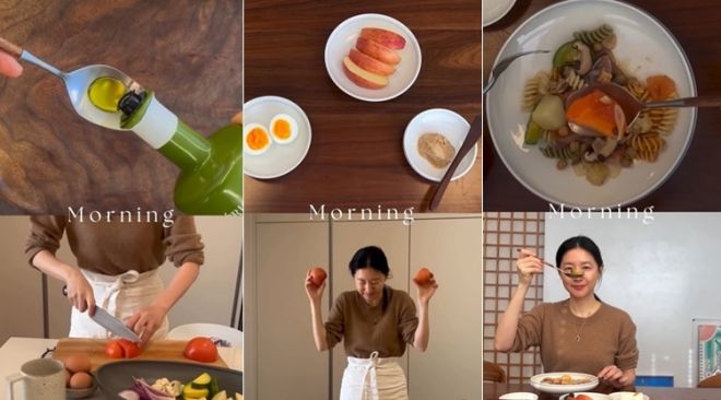 배우 이영애가 아침 식단을 공개했다. 이영애 인스타그램 캡처