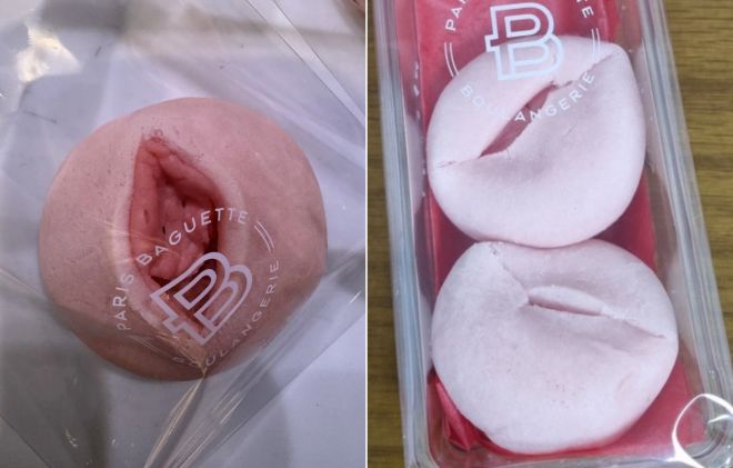 공정 변경 전 파리바게뜨 ‘베리 쫀득볼’ 실물 사진. 제조 매뉴얼을 정확하게 따르지 않았을 때 만드는 매장에 따라 최종 모양이 차이가 난다. 온라인 커뮤니티 캡처