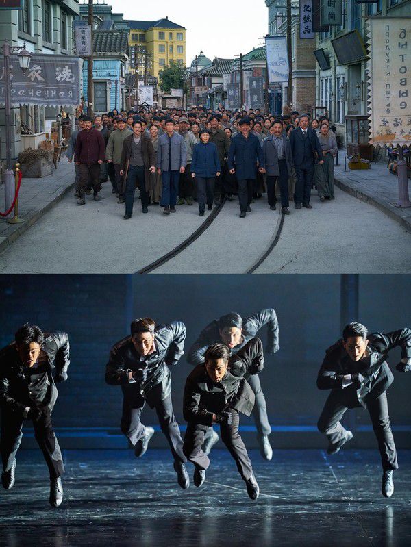 사진=영화 '영웅' 스틸, 뮤지컬 '영웅' 공연 장면 / CJ ENM, 에이콤 제공