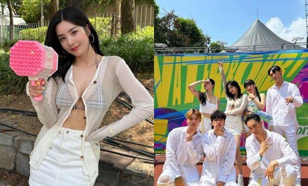 사진=권은비 SNS. 'UNDERWATER' 권은비 애슬래저 룩 인기...워터밤, 화보→ 사복패션까지