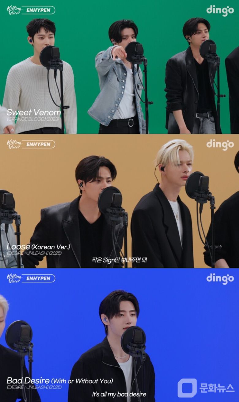 딩고 '킬링 보이스', 엔하이픈 신곡 'Bad Desire' 완벽 라이브/사진제공=딩고뮤직