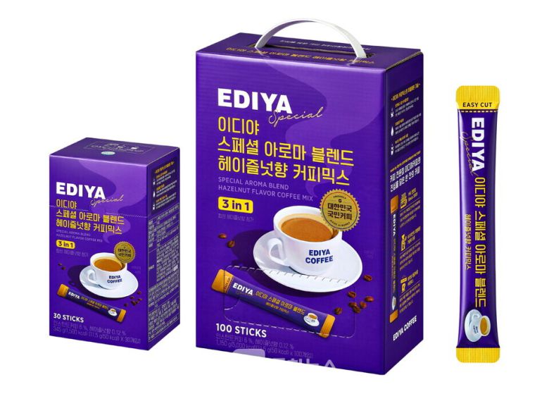 이디야커피, ‘스페셜 아로마 블렌드 헤이즐넛 향 커피믹스’ 출시 / 사진제공=이디야커피