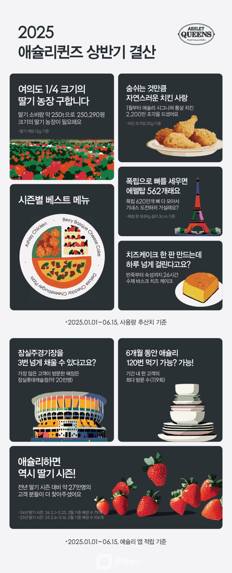 애슐리퀸즈 2025 상반기 결산 '퀸즈 리포트' / 사진제공=이랜드이츠