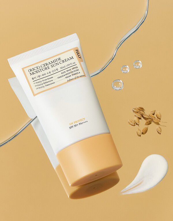 풀리 '쌀 세라 수분 선크림’