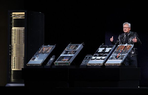 차세대 AI칩 '베라 루빈'을 공개한 젠슨 황 엔비디아 CEO / 사진=연합뉴스