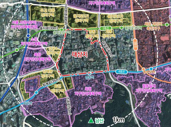 명동 건축물 20m 더 높아진다... 도심 재개발 본격화 / 사진=중구청