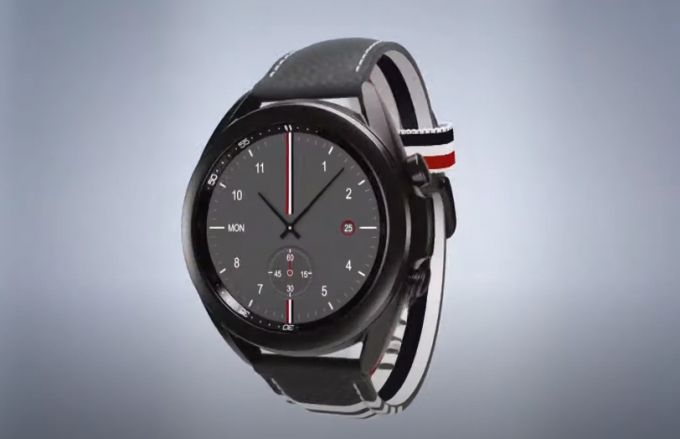 갤럭시Z 폴드2 톰브라운 에디션 특별판에 포함된 갤럭시워치3 티타늄 모델