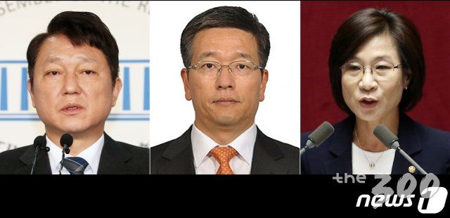 (서울=뉴스1) = 문재인 대통령이 10일 청와대 대통령 비서실 정무수석에 최재성 전 더불어민주당 의원(왼쪽부터), 민정수석에 김종호 감사원 사무총장, 시민사회수석에 김제남 기후환경비서관을 내정했다. (뉴스1 DB) 2020.8.10/뉴스1