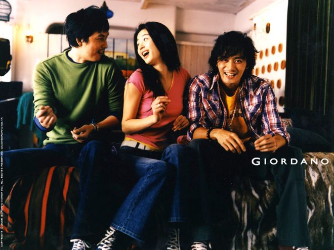 정우성, 전지현, 장동건이 함께한 지오다노 광고