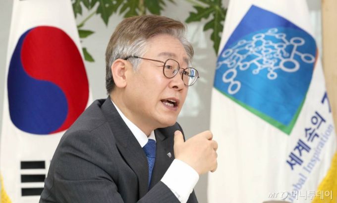 이재명 경기도지사 인터뷰 / 사진=수원(경기)=이기범 기자 leekb@