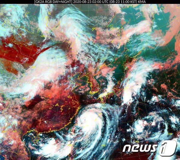 현재 한반도로 다가오는 태풍 바비 /사진=뉴스1