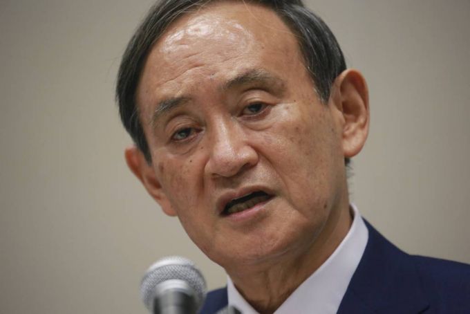 스가 요시히데 일본 관방장관/사진=[도쿄=AP/뉴시스.