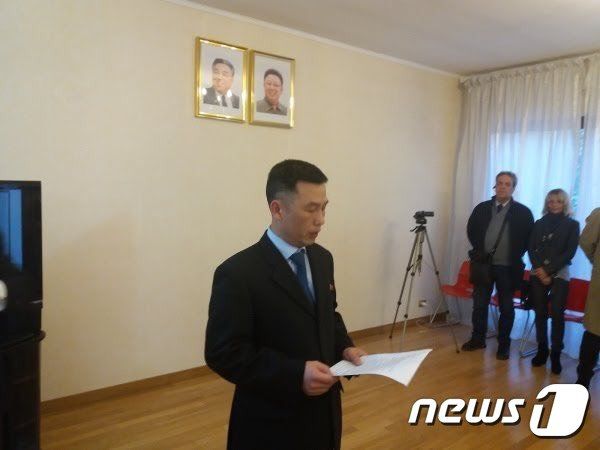 조성길 전 주이탈리아 북한대사관 대사대리 /사진=줄리아 폼필리 트위터(뉴스1)