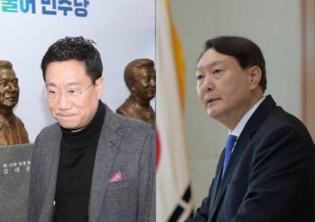 윤석열 검찰총장(오른쪽)은 문재인 대통령 측근인 양정철 민주연구원장으로부터 2015년말 20대 초언 출마를 제안받았지만 거절했다고 밝혔다. /사진=머니투데이DB
