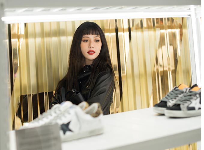 가수 현아/사진제공=골든구스(GOLDEN GOOSE)