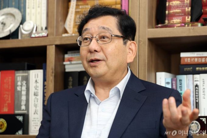 호사카 유지 세종대 교수 인터뷰 / 사진=이기범 기자 leekb@