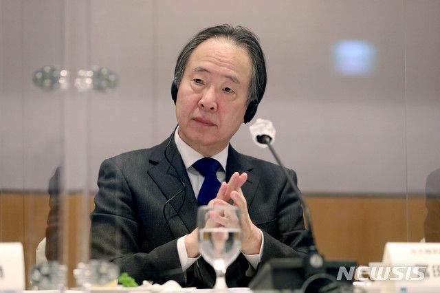 [서울=뉴시스]김병문 기자 = 도미타 고지 주한일본대사. 2020.10.22.   dadazon@newsis.com