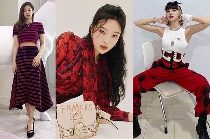 그룹 블랙핑크 제니, 레드벨벳 조이, 블랙핑크 리사 /사진=인스타그램, 코치