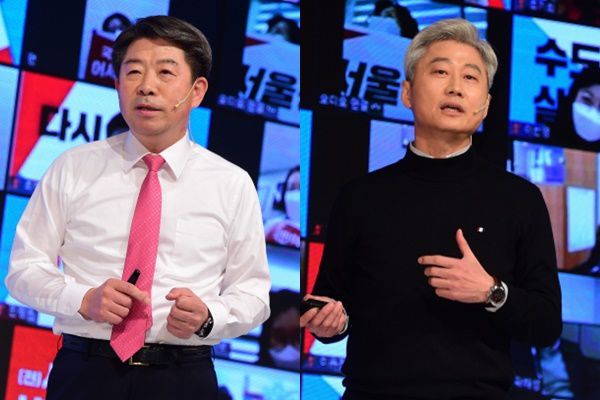 이승현 한국외국기업협회 명예회장(왼쪽)과 김근식 경남대 교수