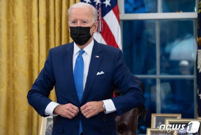 (워싱턴 AFP=뉴스1) 우동명 기자 = 조 바이든 미국 대통령  ⓒ AFP=뉴스1