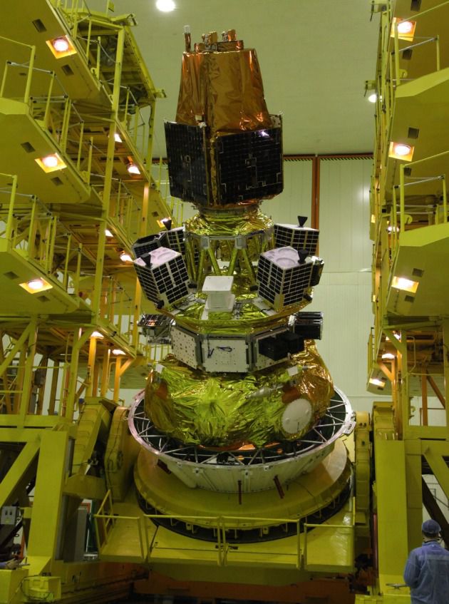 발사체에 장착된 차세대중형위성 1호. /사진=한국항공우주연구원