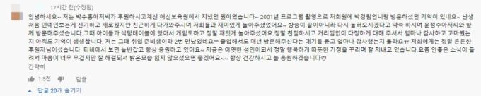 /사진=유튜브 채널 '검은고양이 다홍 Blackcat Dahong' 댓글 캡처