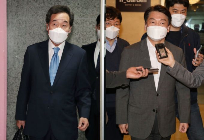 이낙연 전 더불어민주당 대표와 안철수 국민의당 대표./사진=뉴스1