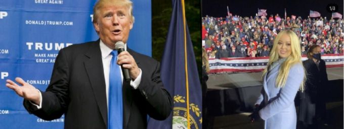트럼프와 막내딸 티파니 트럼프/사진=로이터 /사진=티파니 트럼프 인스타그램