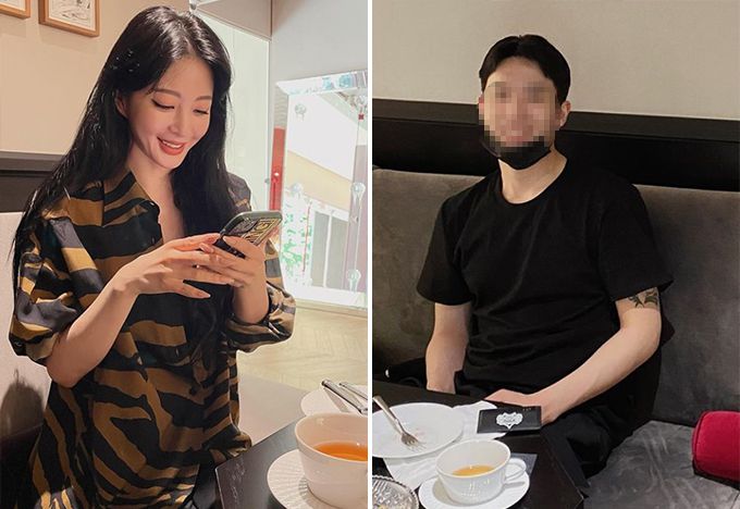 배우 한예슬, 그의 남자친구 연극배우 출신 류성재/사진=한예슬 인스타그램