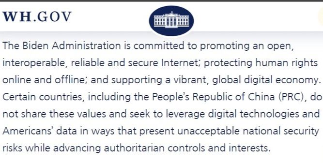 /사진=미국 백악관 홈페이지