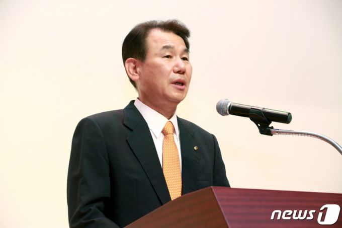 은보 신임 금융감독원 원장이 6일 서울 여의도 금감원에서 열린 취임식에서 취임사를 하고 있다./사진=뉴스1