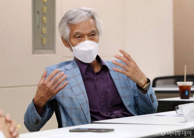 이달 6일 머니투데이 -공공정책전략연구소 공동 좌담회에 참석한 송호근 포스텍 교수. /사진=김휘선 기자 hwijpg@