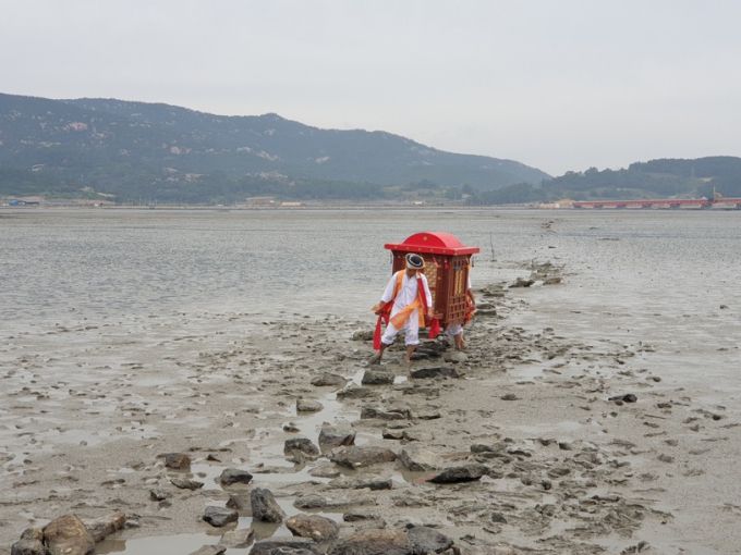 옛 노두의 신행길을 재현한 모습. /사진제공=문화재청